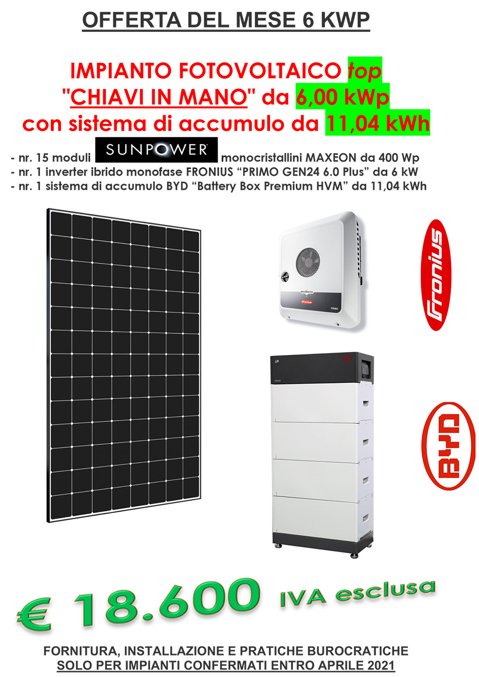 Offerta del mese - Fotovoltaico